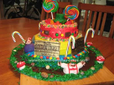 Homemade Birthday Cakes on Homemade Homemade Willy Wonka Cast Party Cake
