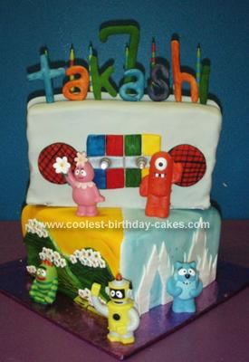 Gabba Gabba Birthday Cake on Coolest Yo Gabba Gabba Birthday Cake 11 21327109 Jpg