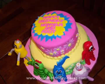Candyland Birthday Cake on Gabba Gabba Birthday Cake On Coolest Yo Gabba Gabba Birthday Cake 34