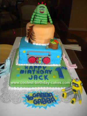 Gabba Gabba Birthday Cakes on Coolest Yo Gabba Gabba First Birthday Cake 38