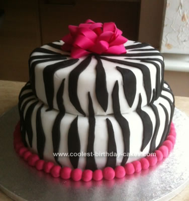 Zebra Print Birthday Cakes on Coolest Zebra Print Cake 18