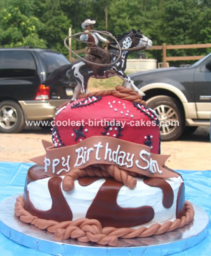 Year   Birthday Party Ideas on Cowboy Cake 2