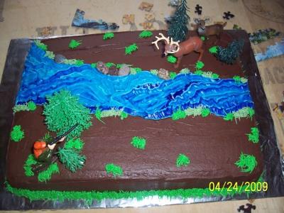 Kids Birthday Cakes on Deer Hunting Cake