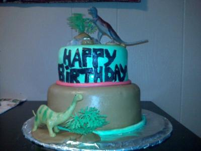Dinosaur Birthday Cake on Dinosaur Cake