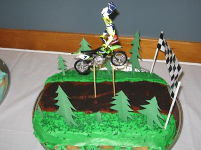 Birthday Cake Oreos on Dirtbike Jumps Cake