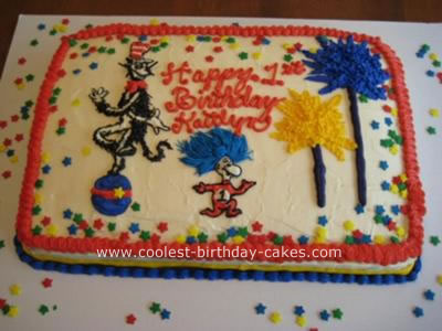 Seuss Birthday Cake on Dr Seuss Birthday Cakes