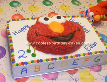 Elmo Birthday Cakes on Elmo Alphabet Cake 46