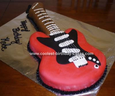 Guitar Birthday Cake on Guitar Cake 49