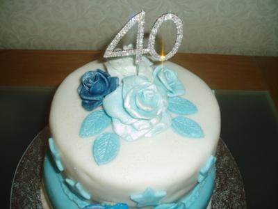 40th Birthday Cake on Homemade 40th Birthday Cake