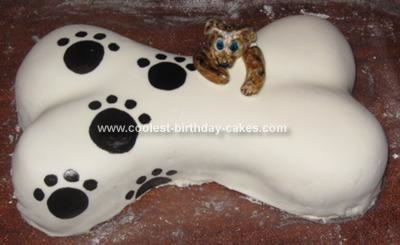 Birthday Cake  Dogs on Homemade Dog Bone Cake