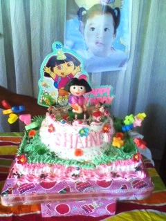 Dora Birthday Cake on Homemade Dora The Explorer Birthday Cake And Cupcakes