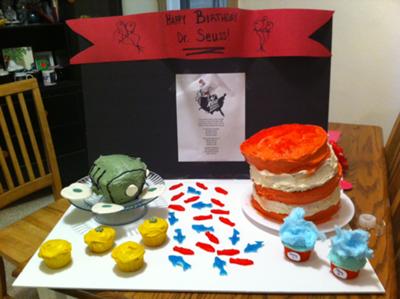 Seuss Birthday Cake on Happy Read Across America Day