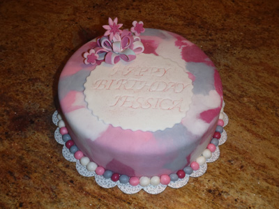 Baby Birthday Cake on Kenaston  Saskatchewan  Canada