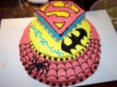 Superhero Birthday Cakes on Homemade Superhero Cake