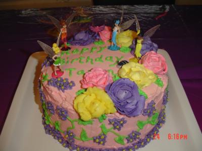 Birthday Cake Martini on Homemade Tinkerbell 4th Birthday Cake