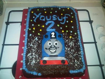Thomas  Train Birthday Cake on Homemadethomas The Tank Engine Birthday Cake