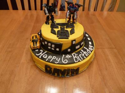 Transformer Birthday Cake on Homemadetransformers Cake