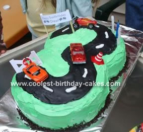 Homemade Birthday Cake on Hot Wheels Cake 39