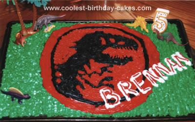 Birthday Cake Decorations on Jurassic Park Cake 26