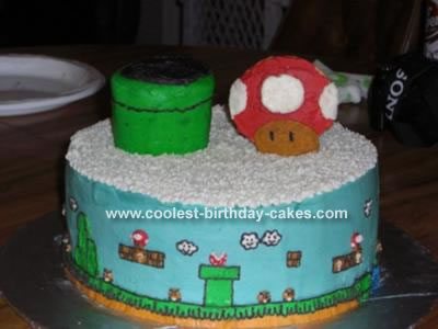 Mario Birthday Cakes on Will S Mario Birthday Cake