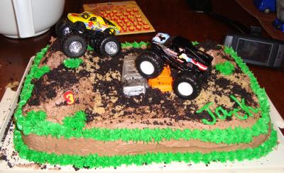 Monster Truck Birthday Cakes on Truck Cupcakes