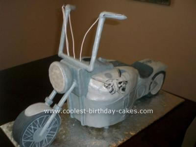 50th Birthday Cake on Motorcycle Cake 6