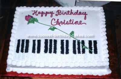 Birthday Cake Music Video on Piano Cake 6
