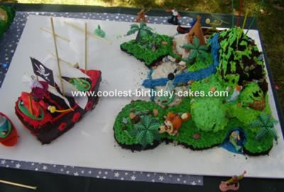 Amazing Birthday Cakes on Pirate Scene Cake 25