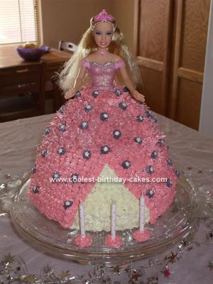 Princess Barbie Cake This birthday cake was a challenge for me 