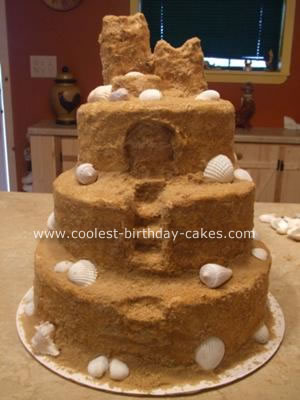 Castle Birthday Cake on Sand Castle Cake 6