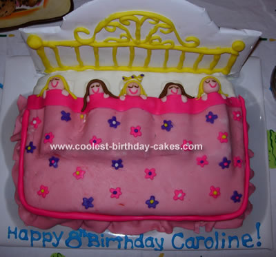The dress up theme was a girls 8th birthday cake idea fit for a little