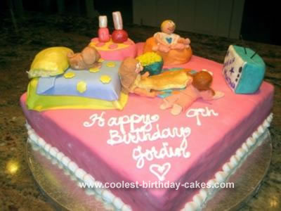 Doggie Birthday Cake on Slumber Party Cake 12