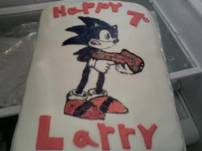 Sonic Birthday Cake on Corpus Christi  Tx  Us