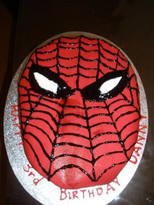 Birthday Cake Martini on Spiderman Cake