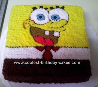 Girls Birthday Cake on Spongebob Birthday Cake 91