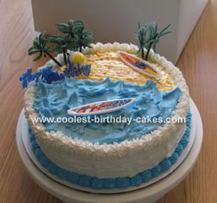 Homemade Birthday Cake on Surfing Cake 6