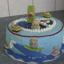 Pool Scene Birthday Cakes