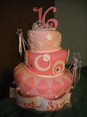16th Birthday Cakes on Sweet 16 Birthday Cake