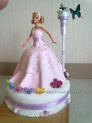 Coolest Barbie and Flying Butterfly Cake