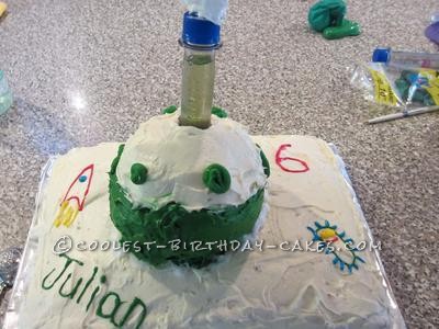 Coolest Bubbling Science 6th Birthday Cake