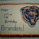 Coolest Chicago Bears Emblem Cake
