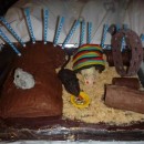 Coolest Gerbil Birthday Cake