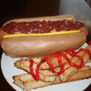 Coolest Hot Dog and Fries Cake