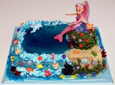 Coolest Mermaid Birthday Cake