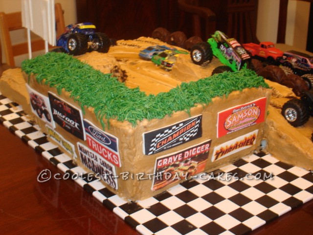 Coolest Monster Truck Birthday Cake