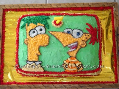 Coolest Phineas and Ferb Birthday Cake