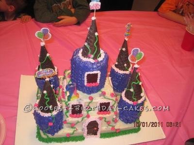 Coolest Princess 1st Birthday Castle Cake