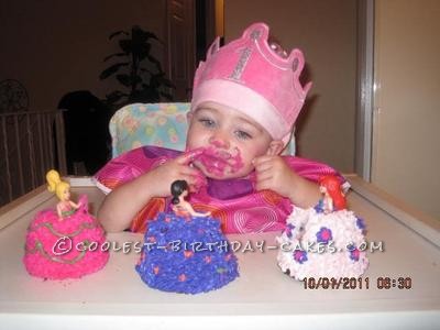 Coolest Princess 1st Birthday Castle Cake
