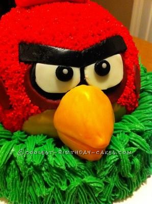 Coolest Red Bird Angry Birds Birthday Cake