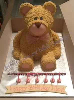 Coolest Teddy Bear Birthday Cake